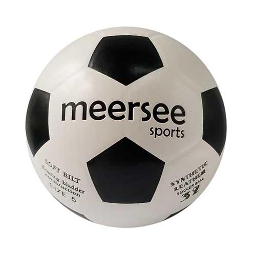 White & Black Glue Laminated Soccer Ball