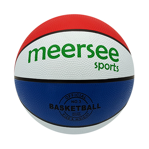 White Red Blue Rubber Basketball