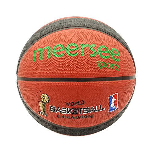 Brown & Black Rubber Basketball