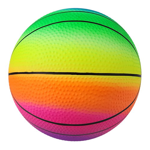 Rainbow PVC basketball
