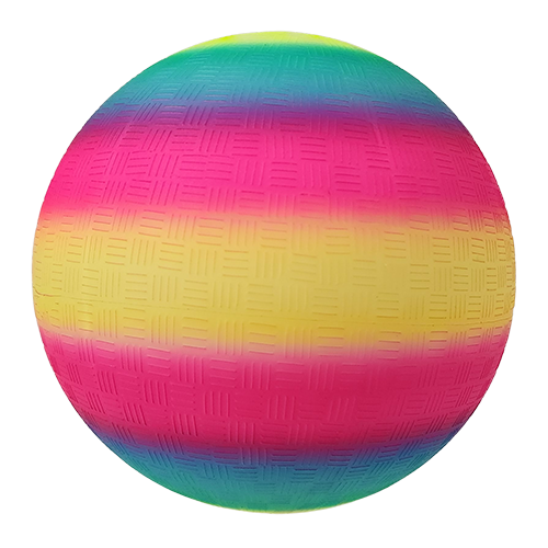 Rainbow PVC playground ball