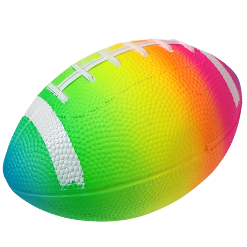 Rainbow PVC American football
